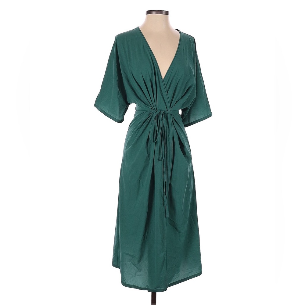 Outdoor voices summer wrap midi dress xs